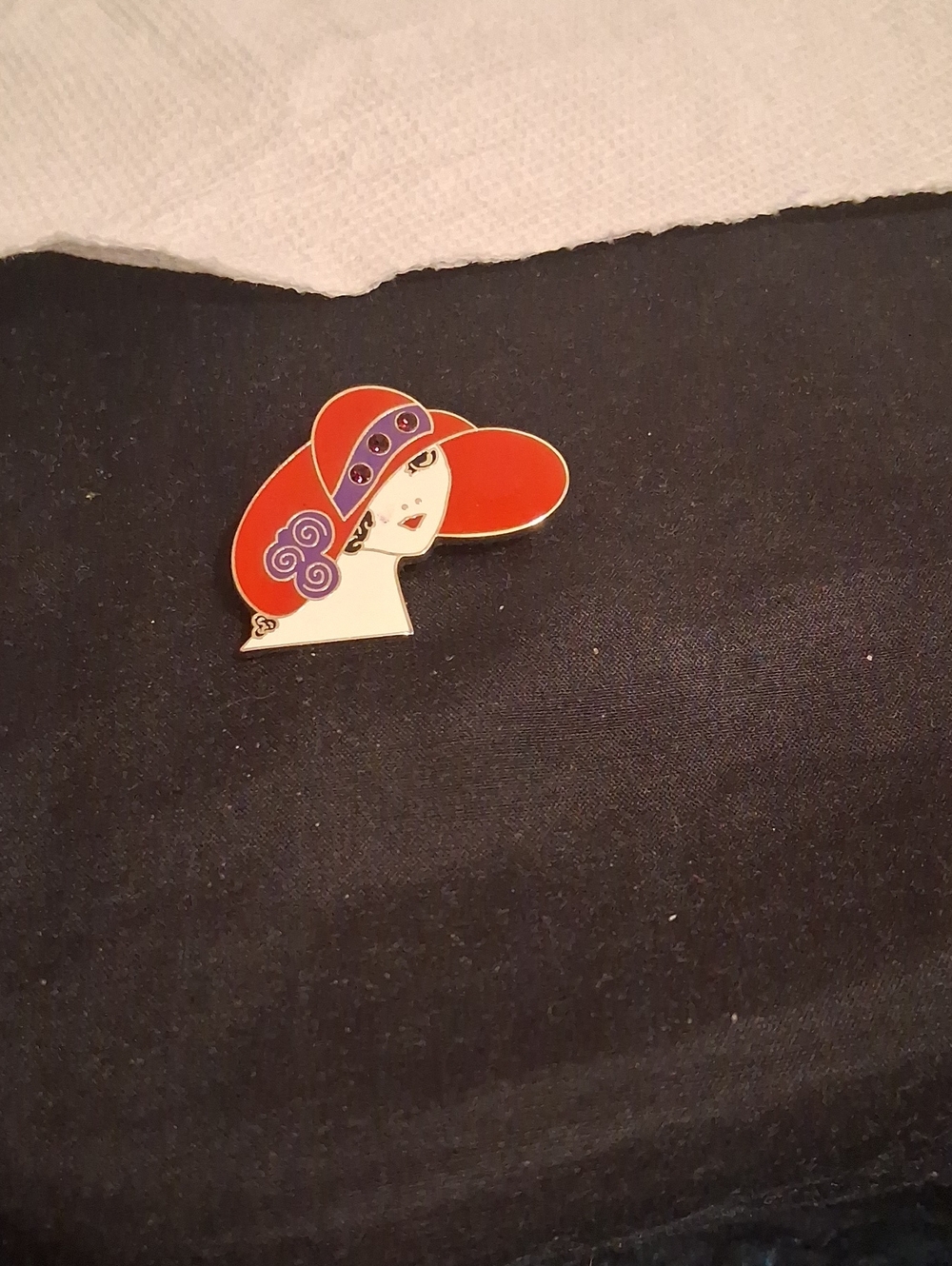 Red Hat Society Hat Pin